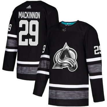 Men's Colorado Avalanche #29 Nathan MacKinnon Black Stitched Jersey